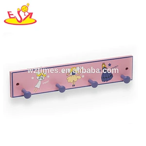 wholesale most popular lovely animal wooden baby coat hook for sale W09B020