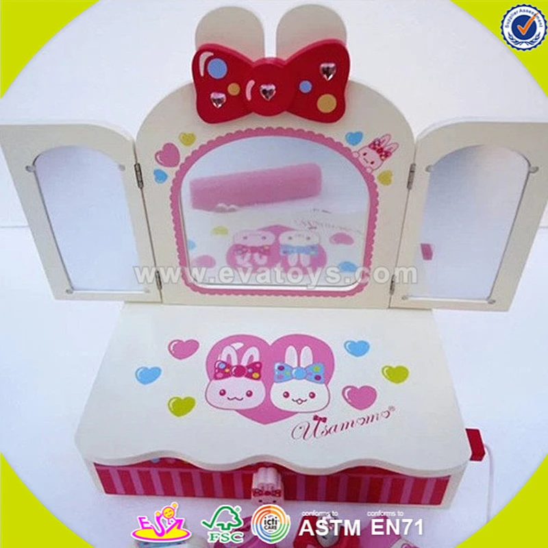 wholesale baby wooden dresser play set toy, high quality kids wooden dresser toy, cheap wooden kitchen play set W10D015