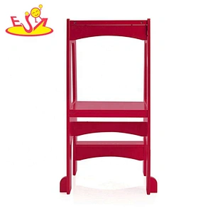 high quality 2 steps wooden kitchen step stool for baby W08G283
