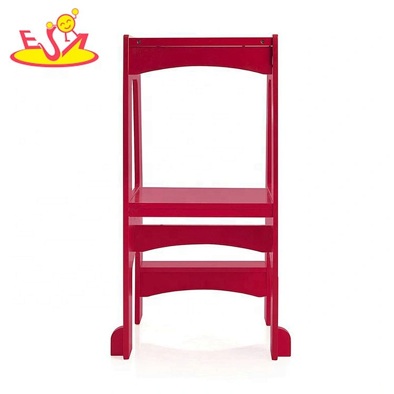 high quality 2 steps wooden kitchen step stool for baby W08G283