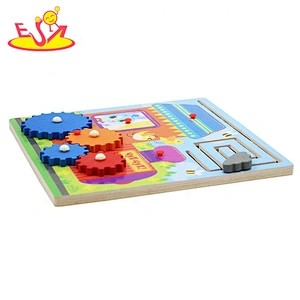 2019 Most popular educational wooden diy sensory board for kids W11H066