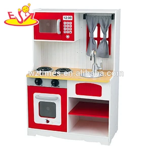 2018 wholesale kids toy wooden kitchen for preschool W10C112