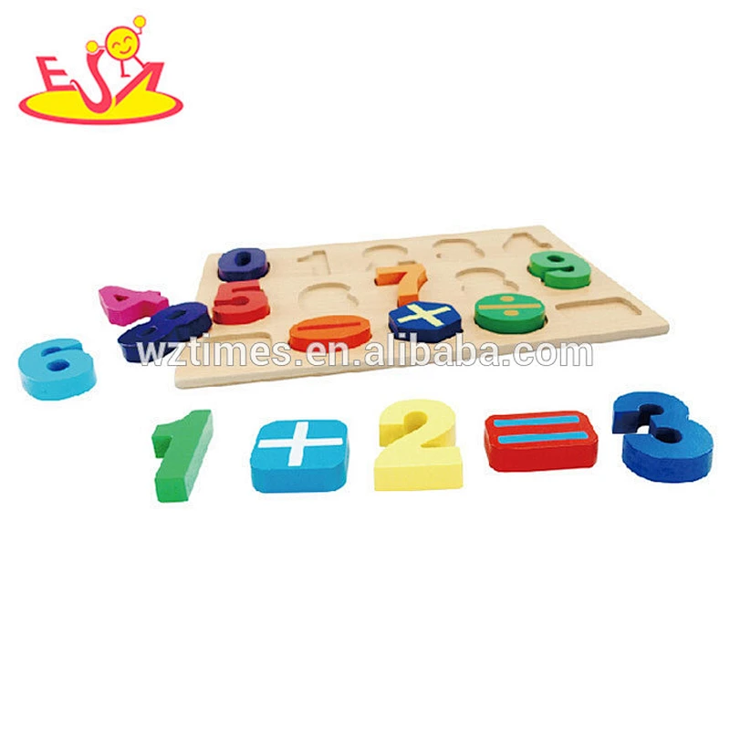 Wholesale useful wooden math counting toy for kids' early learning W14B067
