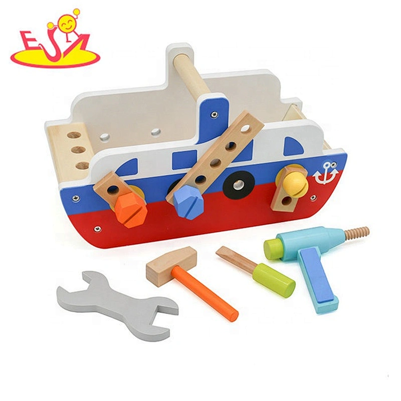 2019 New arrival role play wooden toy tool set for kids W03D110