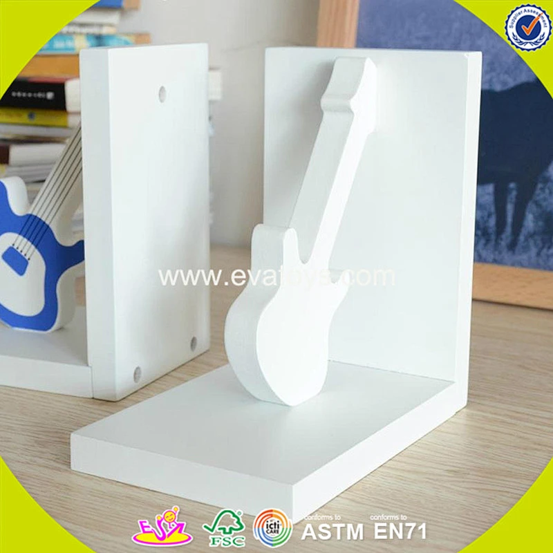 wholesale kids wooden guitar bookends popular baby wooden guitar bookends W08D062B