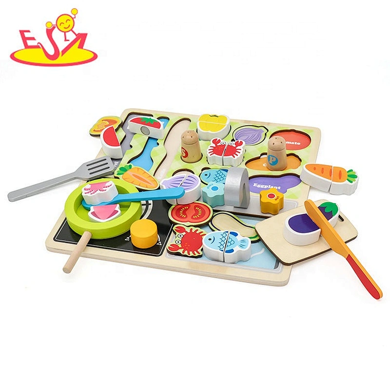 2019 New arrival small wooden play cooking games for boys W10B279