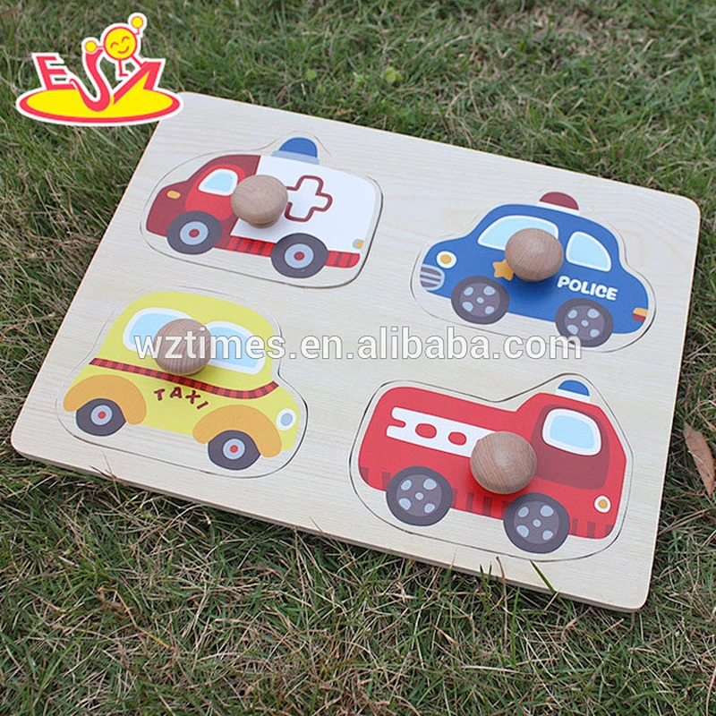 wholesale most popular wooden 3d car puzzle hot sale wooden 3d car puzzle for children W14M089