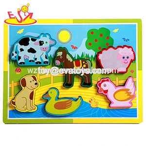 Wholesale teaching aid 3d jigsaw puzzles beautiful kids toy W14A199