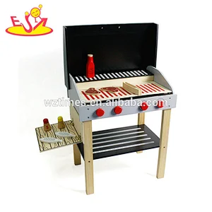 Beliebteste BBQ-Set aus Holz Spielzeug Kochen für Kinder spielen W10D123B