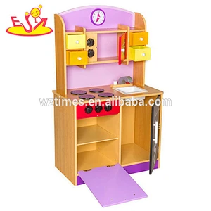 2018 wholesale kids toy wooden kitchen for preschool W10C112
