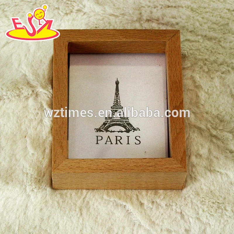 2018 wholesale kids wooden photo frame cheap baby wooden photo frame high quality children wooden photo frame W09A054