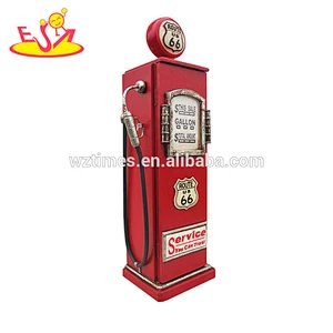 Wholesale high quality telephone booth shape red wooden wine cabinet W08C216