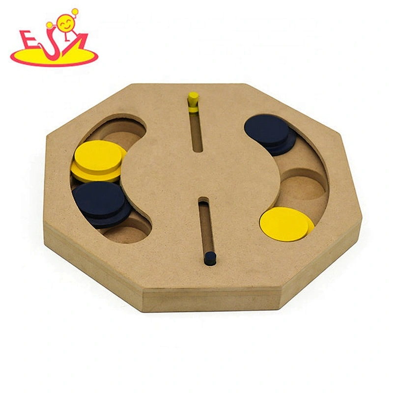 Fun pet interactive wooden cat maze feeder for wholesale W06F110