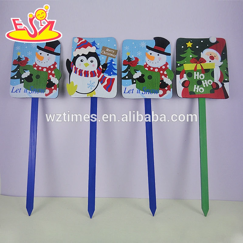 2017 New design wooden christmas decorations mini wooden christmas decorations cuite wooden christmas decorations W09D006