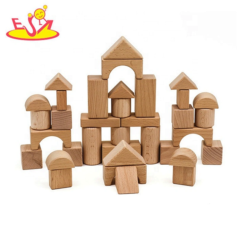 2019 Top sale 35 pieces educational wooden building sets for kids W13A173