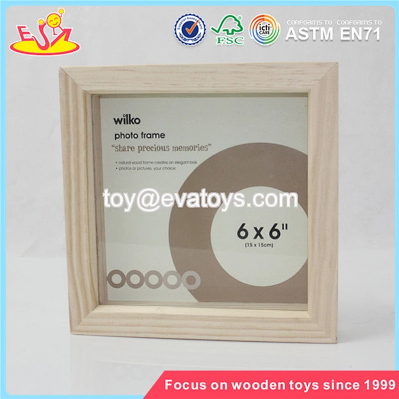 Wholesale brand new white simple household wooden picture frame W09A016