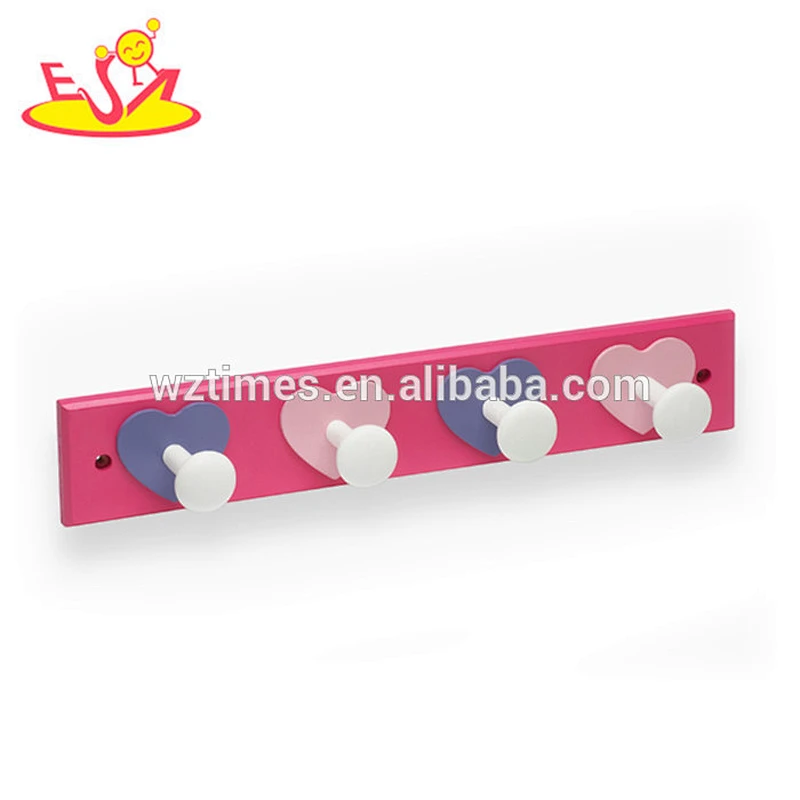 wholesale most popular lovely animal wooden baby coat hook for sale W09B020