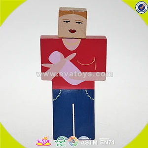 wholesale kids wooden puppet cheap baby wooden puppet best sale children wooden puppet W06D061