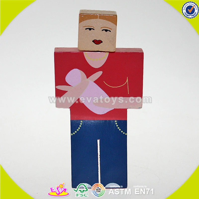 wholesale kids wooden puppet cheap baby wooden puppet best sale children wooden puppet W06D061