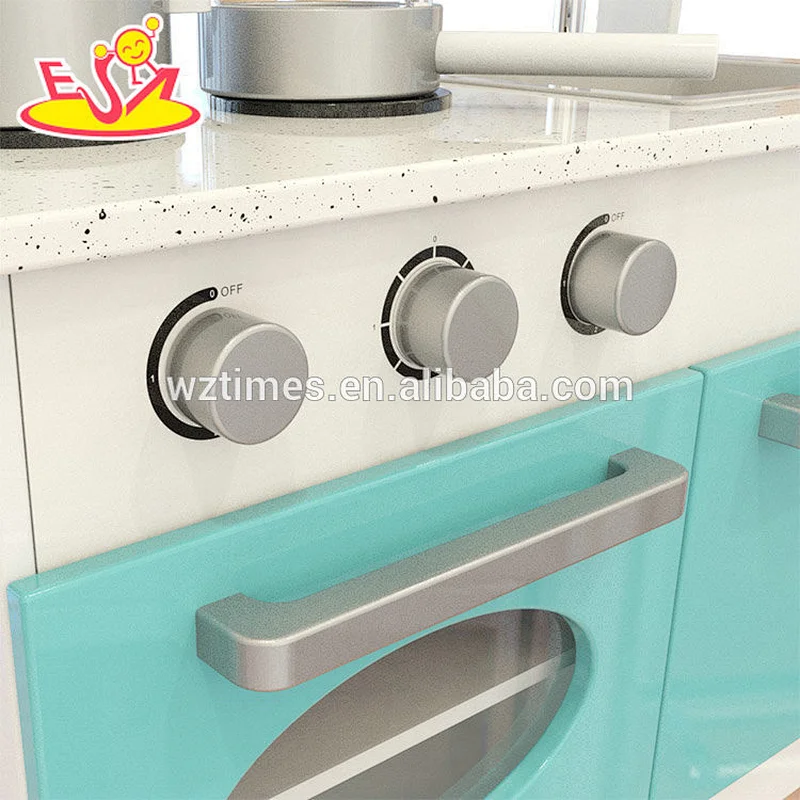 Wholesale top quality new design kids wooden play kitchen sets for sale W10C334