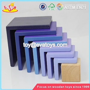 Wholesale interesting wooden bricks puzzle toy educational kids wooden bricks puzzle game W02A003
