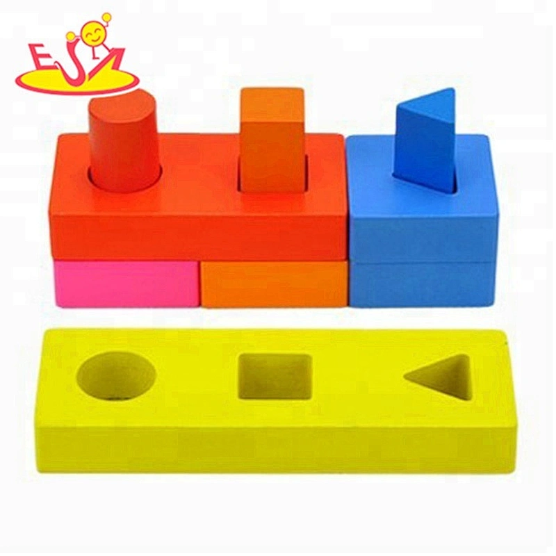 الجملة كتل التعليمية DIY شكل لعبة خشبية للأطفال W13D057