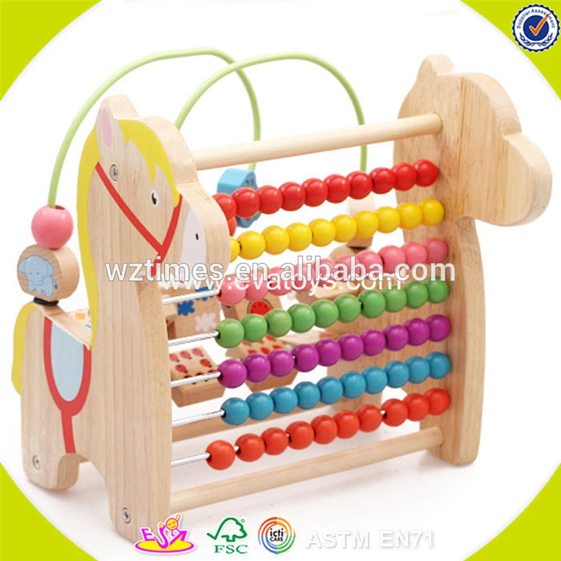 2018 wholesale selling-well unique wooden beads toys W11B087