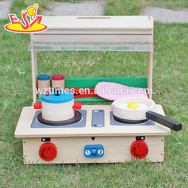New design educational wooden mini kitchen toy for children W10C177