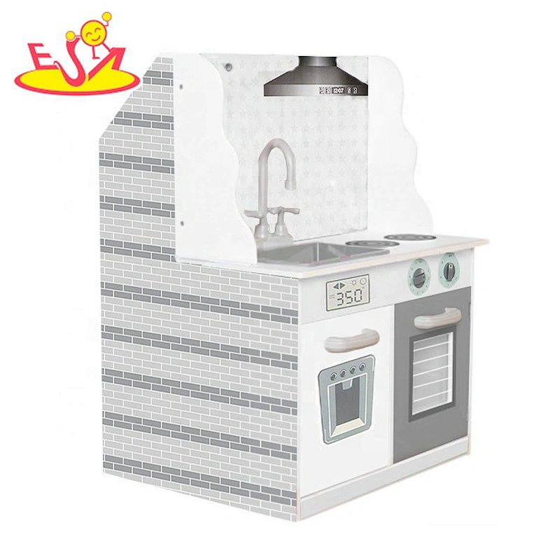 2019 Original Design wood 2 in 1 doll house and play kitchen for children W06A377C