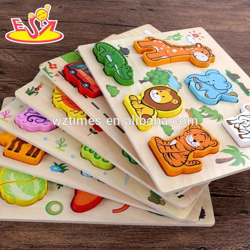 Juguete de madera con forma de tráfico interesante para niños W14D034