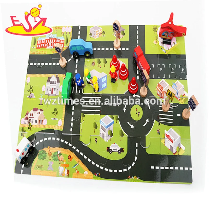 2018 Amazon top seller funny puzzle toys mini paper puzzle track play set for kids W14E007