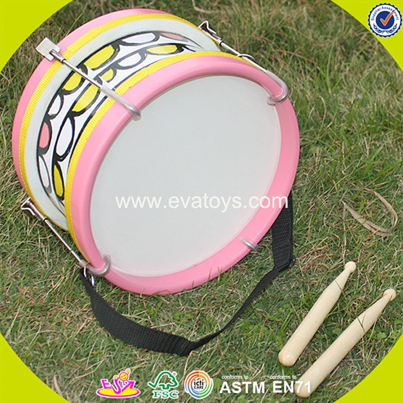hottest sale mini music wooden drum toy for kids W07J038