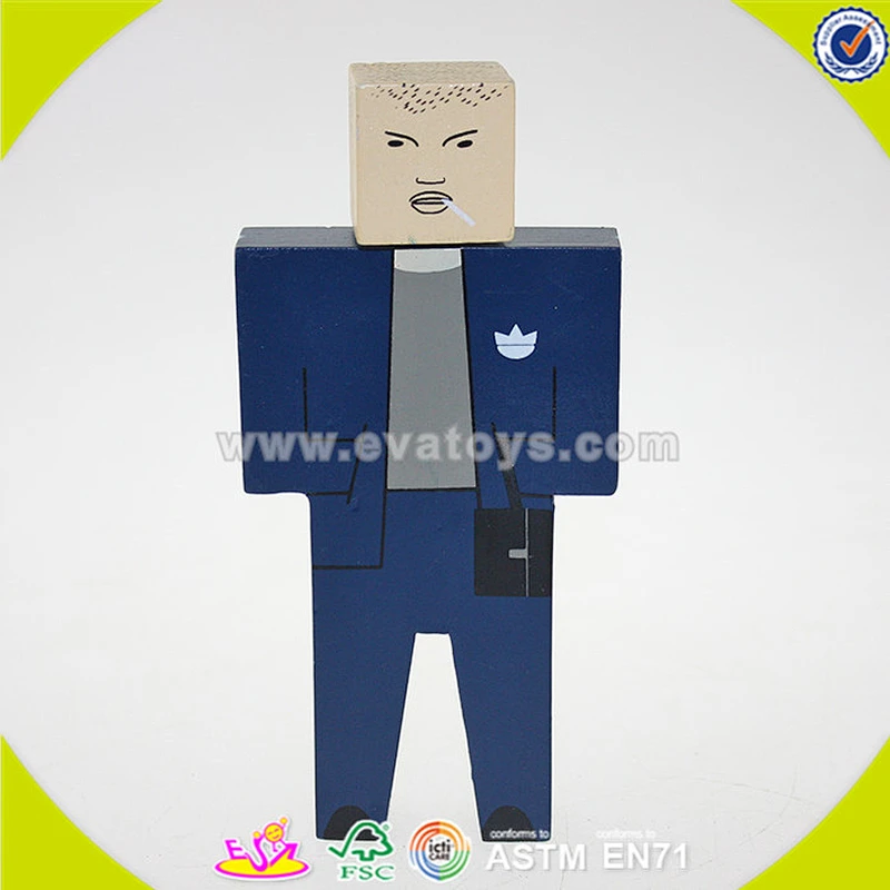 wholesale cheap baby toy wooden puppet best sale children toy wooden puppet W06D060