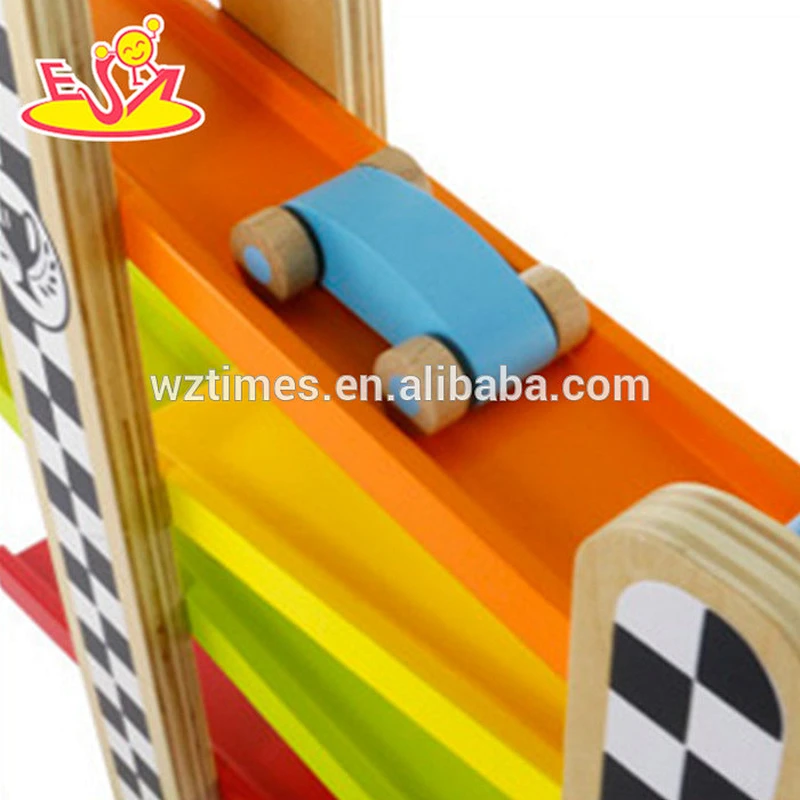 Top fashion children wooden rail car toy for wholesale W04E034