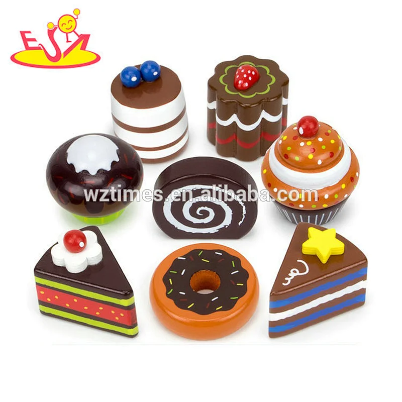 2018 Wholesale simply design wooden tea time toys pretend play preschool kid with decorative plate W10D178