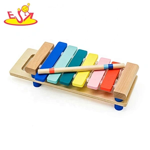 2019 New arrival educational wooden toy xylophone for kids W07C082