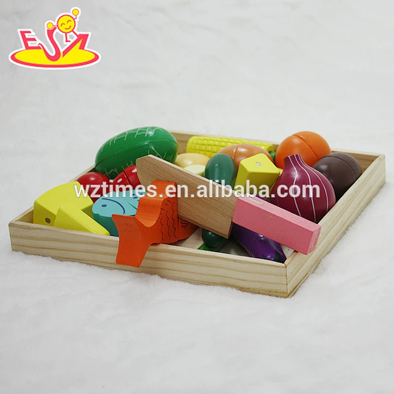 wholesale fashion popular children wooden cut fruit toy for sale W10B173