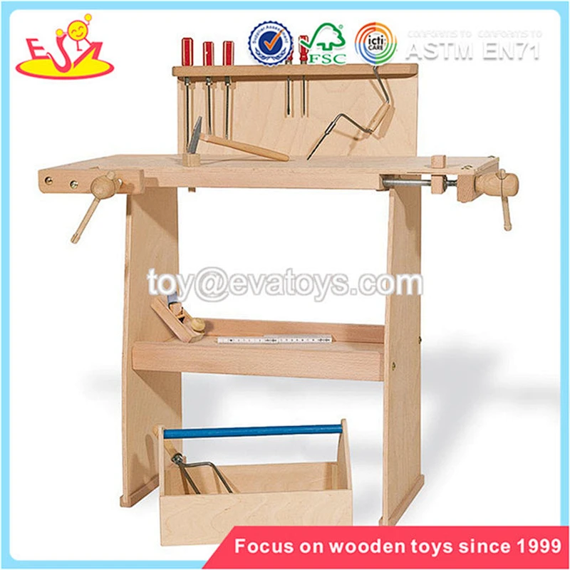 Wholesale intelligent pink wooden assemble tools platform toy for children W03D087