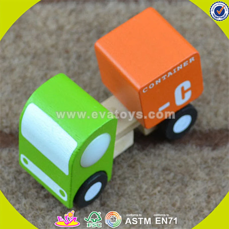 wholesale hottest new fashion children wooden toy car hot sale baby wooden toy car W04A155