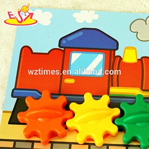 2018 wholesale kids wooden cartoon toy cheap baby wooden cartoon toy fashion children wooden cartoon toy W01B030