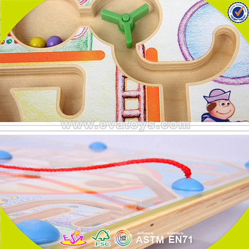 wholesale popular kids wooden toy maze top fashion children wooden toy maze W11H013