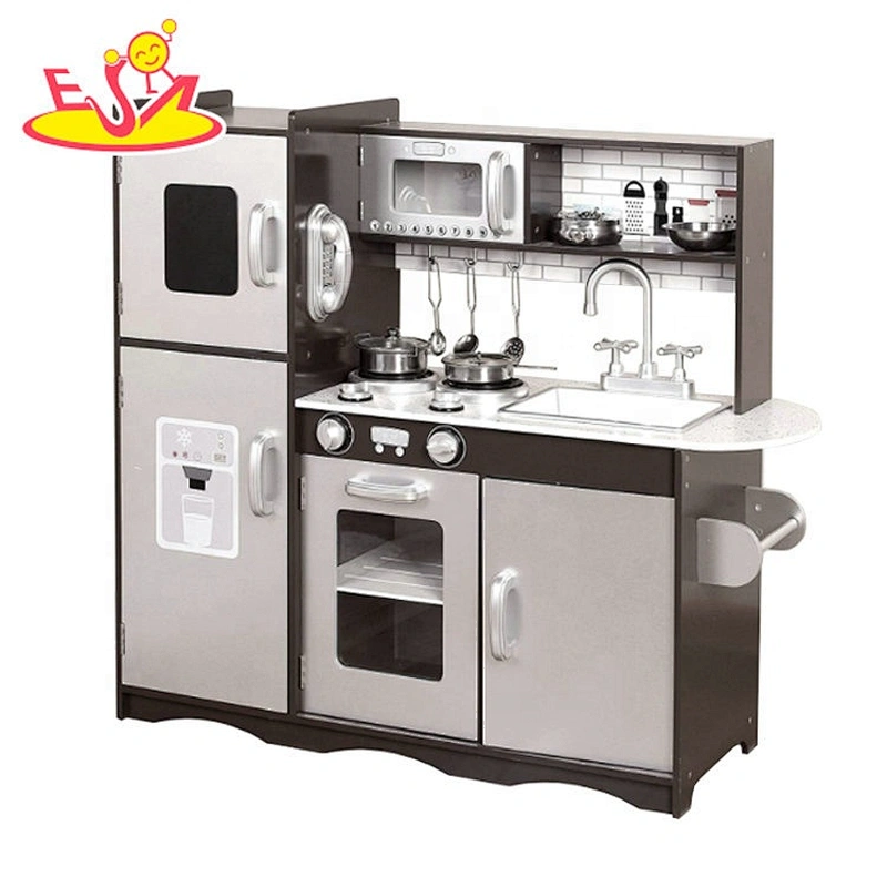Top sale simulation wooden pretend kitchen toys for toddlers W10C487