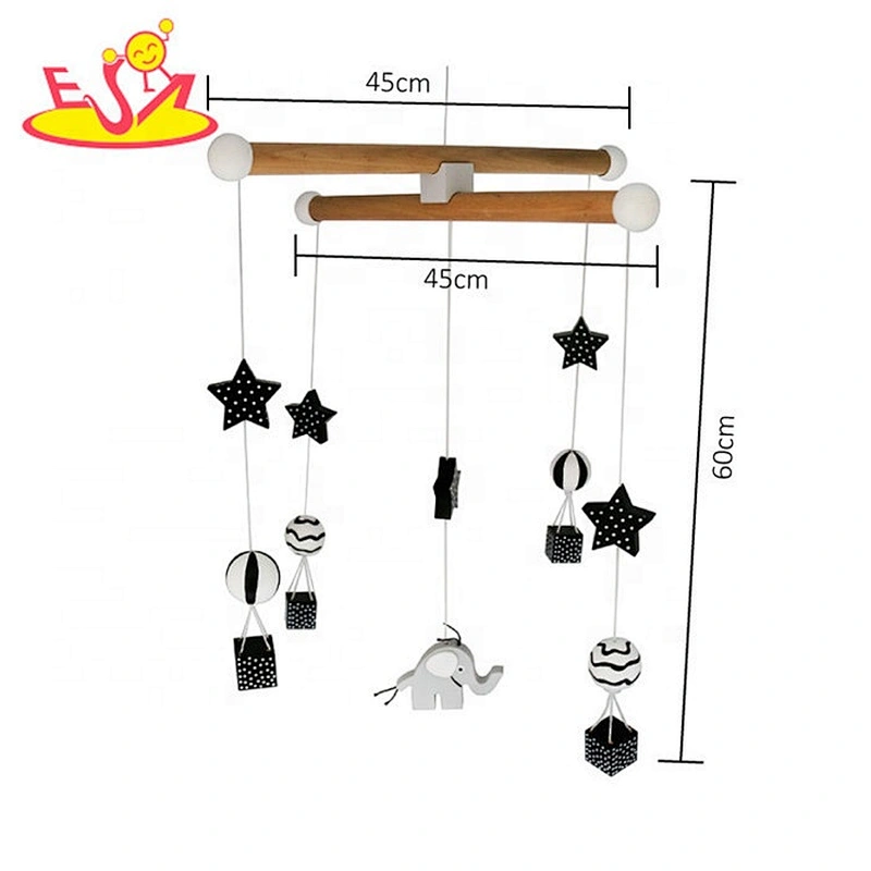 High quality musical wooden baby cot mobile for wholesale W08K038