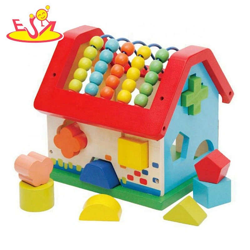 Hölzerner Spielzeugsortierer der neuen Ankunftshausform 2018 für Baby W12D103