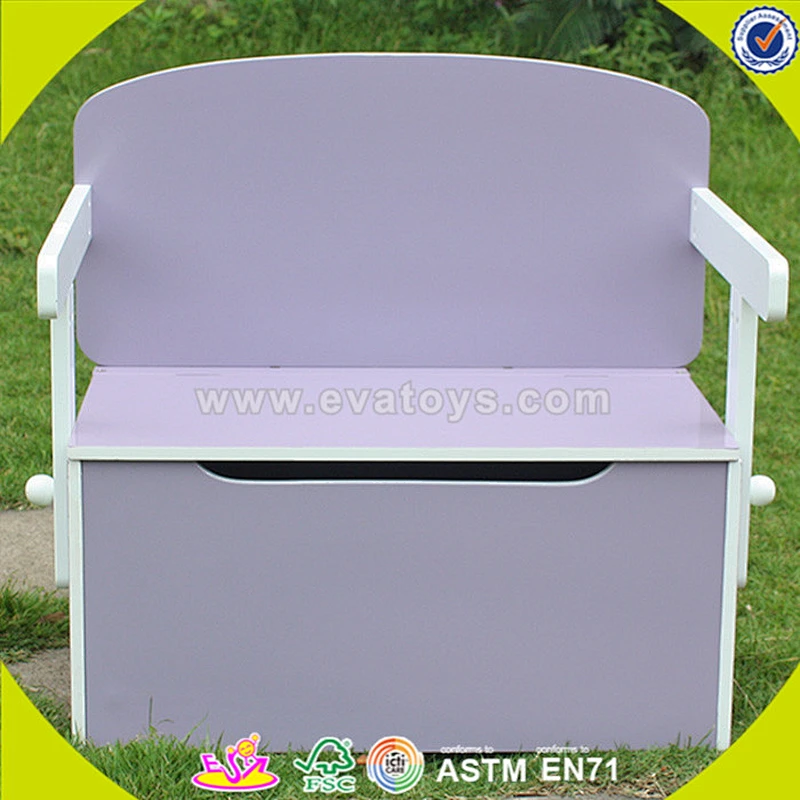wholesale baby wooden storage box chair cheap kids wooden storage box chair popular children wooden storage box W08G017A