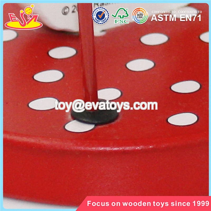 Wholesale funny educational baby wooden beads toy top fashion kids wooden beads toy W11B054