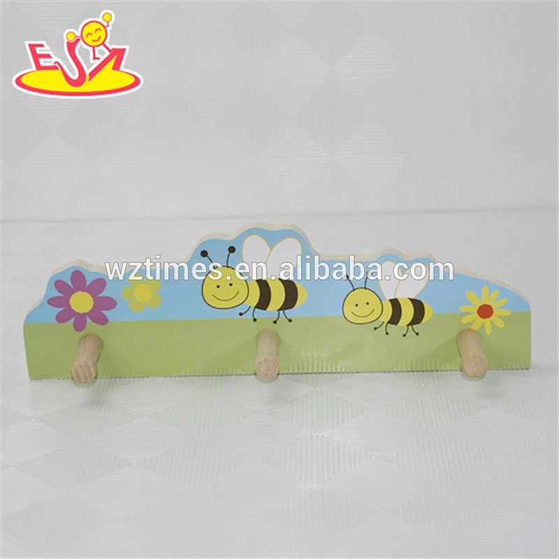 wholesale most attractive wooden coat hook for baby W09B045