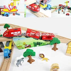 wholesale educational toys children wooden train set for sale W04C041