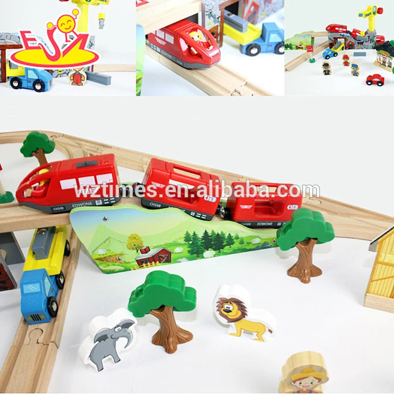 wholesale educational toys children wooden train set for sale W04C041