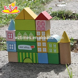 Nuevo diseño 20 piezas bloques niños juguetes de construcción de madera para niños W13A121